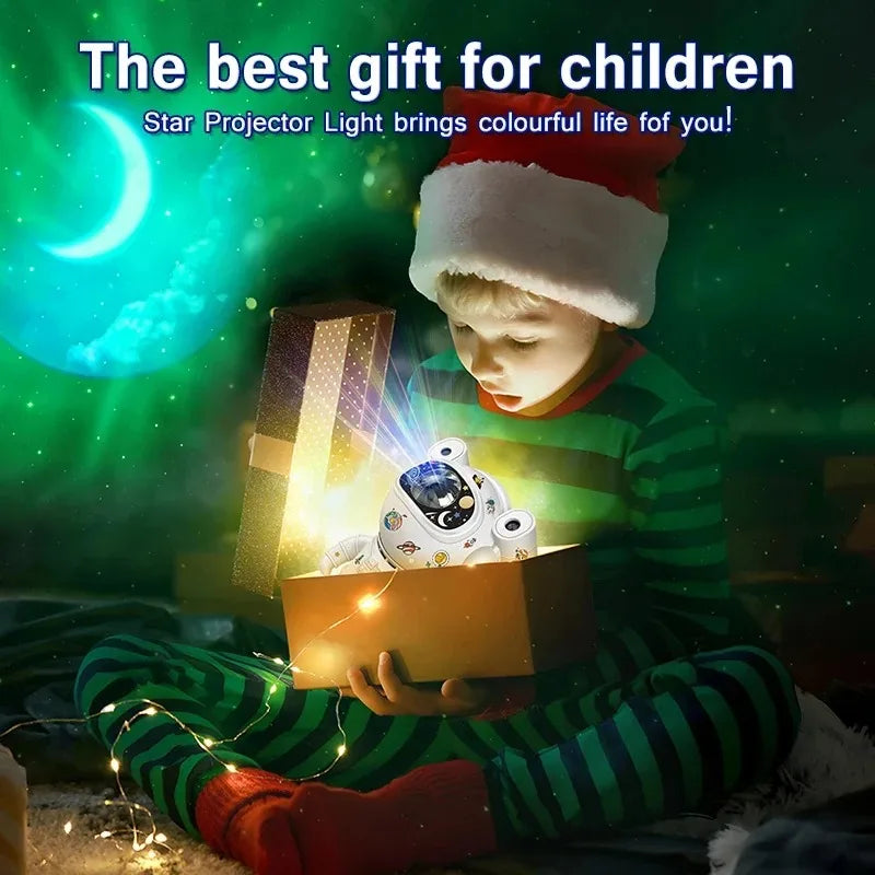 Kids Star DIY Projector Night Light – Astronaut & Galaxy Design