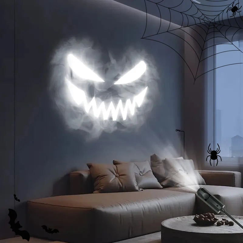 Halloween USB Projector Light – Skull & Ghost LED Lamp