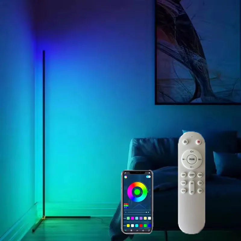 LED Mood Floor Lamp – App & Remote Control with Music Sync