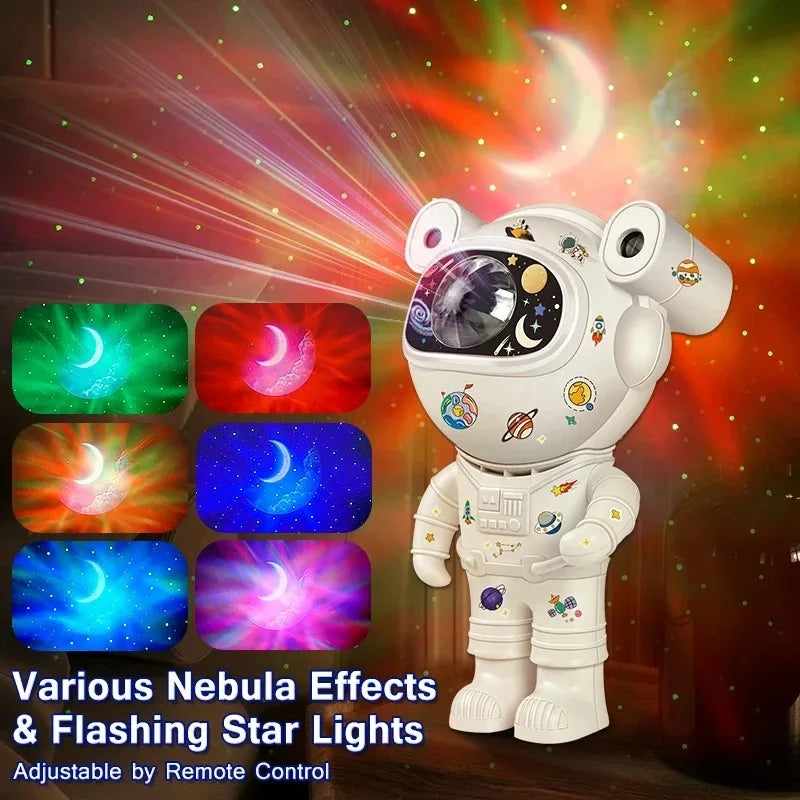Kids Star DIY Projector Night Light – Astronaut & Galaxy Design