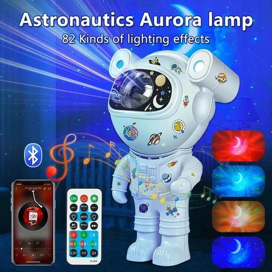 Kids Star DIY Projector Night Light – Astronaut & Galaxy Design
