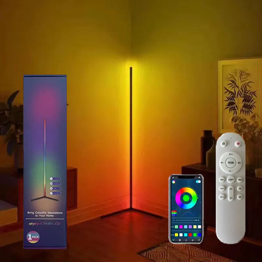 LED Mood Floor Lamp – App & Remote Control with Music Sync