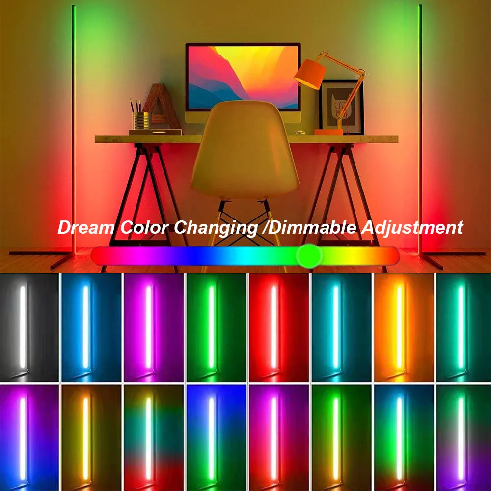 LED Mood Floor Lamp – App & Remote Control with Music Sync
