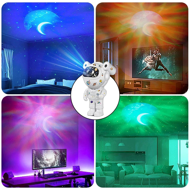 Kids Star DIY Projector Night Light – Astronaut & Galaxy Design