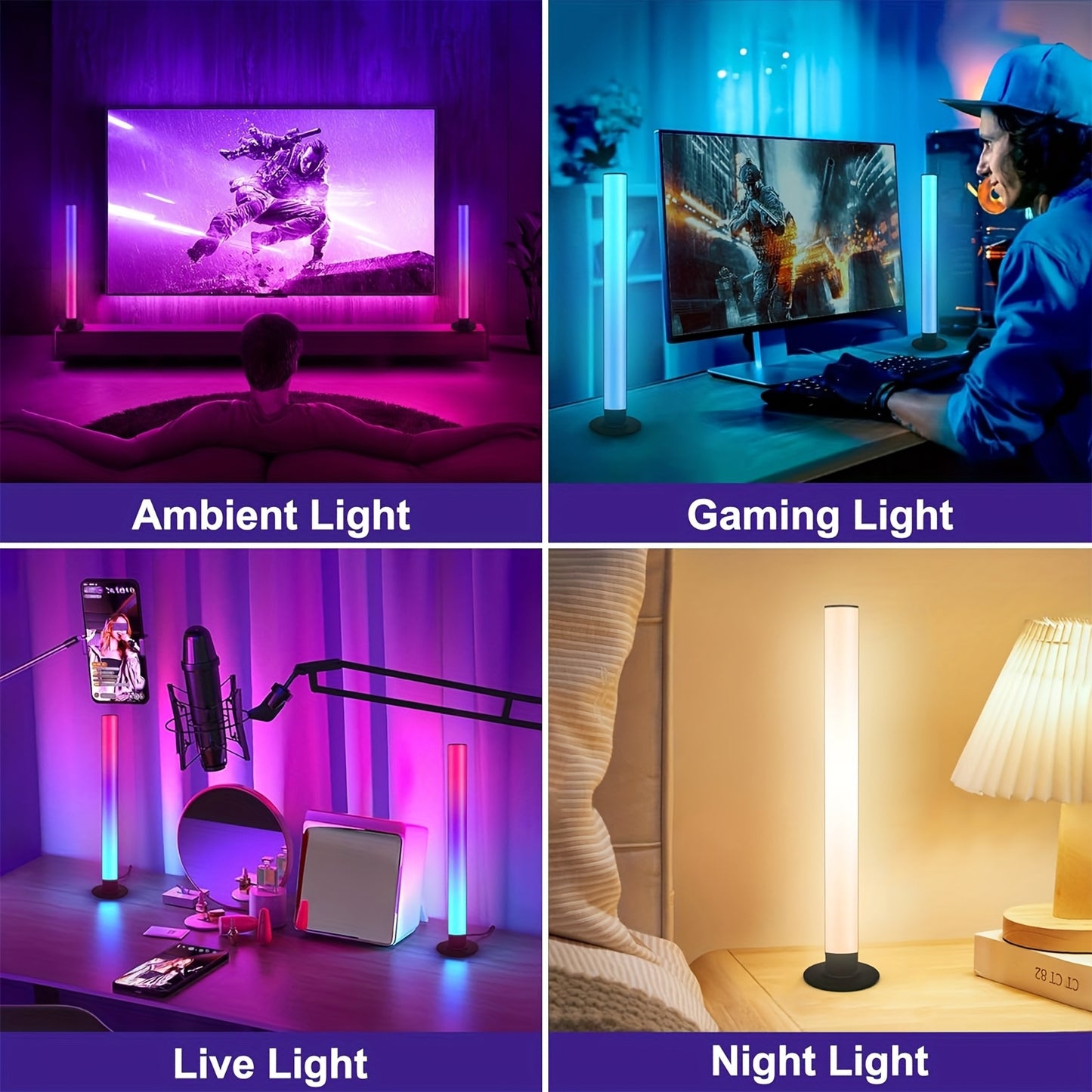 RGBIC Light Bar, for Smart LED Light Bar for Room